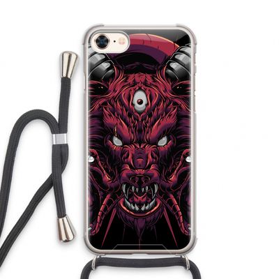 Hell Hound and Serpents: iPhone 7 Transparant Hoesje met koord