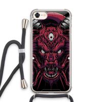 Hell Hound and Serpents: iPhone 7 Transparant Hoesje met koord