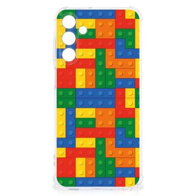 Samsung Galaxy A15 Doorzichtige Silicone Hoesje Blokken Samsung Galaxy A15 Doorzichtige Silicone Hoesje Blokken