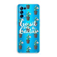 Cactus quote: Oppo Find X3 Lite Transparant Hoesje