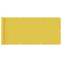 VidaXL Balkonscherm 75x500 cm hdpe geel