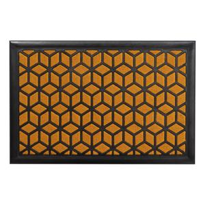 Deurmat - Long Island - mosterd geel - rubber / kunststof - rechthoekig - 40 x 60 cm