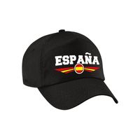 Spanje / Espana landen pet / baseball cap zwart voor volwassenen   -