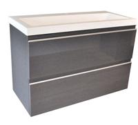 Wiesbaden onderkast 80cmx36cm zo.wastafel gl.grijs Wiesbaden onderkast 80cmx36cm zo.wastafel gl.grijs