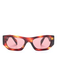 Prada Eyewear lunettes de soleil à monture rectangulaire - Marron