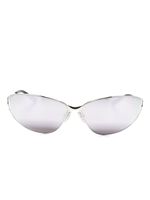 Balenciaga Eyewear lunettes de soleil Razor Cat à monture papillon - Argent - thumbnail