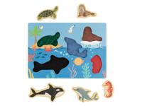 lupilu Voelboek/Voelpuzzel (tactiele puzzel zeedieren)