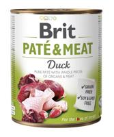BRIT Paté & Meat met eend - nat hondenvoer - 800 g