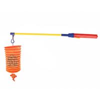 Chinese lampion 20 cm - rood - met LED lampionstokje - setje - Lampionnentocht - Sint Maarten