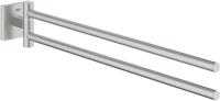 Grohe QuickFix Start Cube 2-armige handdoekhouder 5,4x43,8x6,9cm supersteel