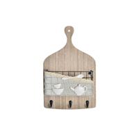 Wandkapstok DKD Home Decor Hout Metaal 23 x 9 x 36 cm