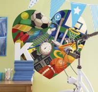 Stickers sport voor kinderen in hart