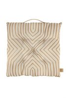 Zusss matraskussen grafisch patroon 40x40cm kaki - thumbnail