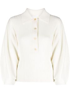 Chloé chemise en maille à manches bouffantes - Blanc