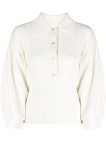 Chloé chemise en maille à manches bouffantes - Blanc