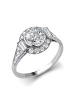 Pragnell Vintage bague Antique Old sertie de diamants - Blanc