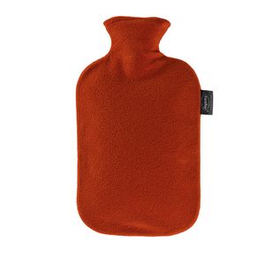 Kruik met fleece hoes rood 2 liter