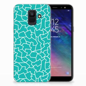 Samsung Galaxy A6 (2018) Hoesje maken Cracks Blue