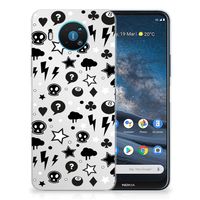 Silicone Back Case Nokia 8.3 Silver Punk