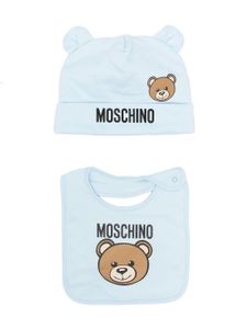 Moschino Kids bonnet à motif Teddy Bear - Bleu