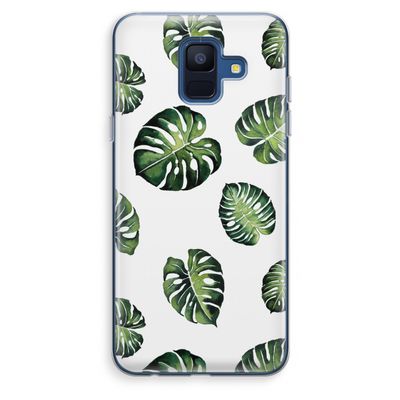 Tropische bladeren: Samsung Galaxy A6 (2018) Transparant Hoesje