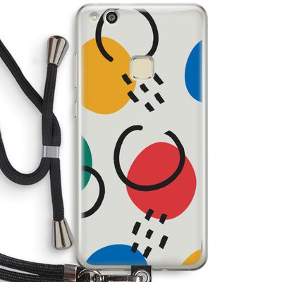 Illustratieve pop 3: Huawei Ascend P10 Lite Transparant Hoesje met koord