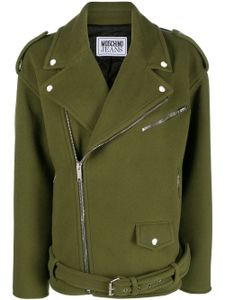 MOSCHINO JEANS notched-lapels military jacket - Vert