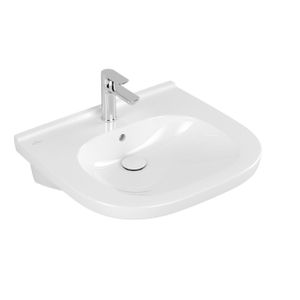 Villeroy & Boch O.novo Vita wastafel Vita met 1 kraangat met overloop 60x55cm wit 41196001