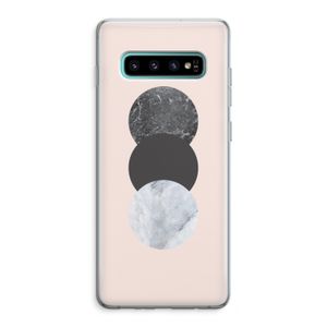Marmeren cirkels: Samsung Galaxy S10 Plus Transparant Hoesje