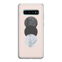 Marmeren cirkels: Samsung Galaxy S10 Plus Transparant Hoesje Marmeren cirkels: Samsung Galaxy S10 Plus Transparant Hoesje