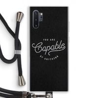 Capable: Samsung Galaxy Note 10 Plus Transparant Hoesje met koord Capable: Samsung Galaxy Note 10 Plus Transparant Hoesje met koord