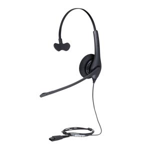 Jabra BIZ 1500 On Ear headset Telefoon Kabel Mono Zwart Ruisonderdrukking (microfoon), Noise Cancelling