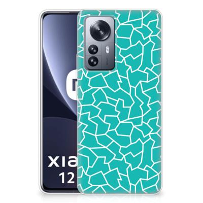 Xiaomi 12 Pro | Hoesje maken | Cracks Blue