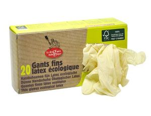 La Droguerie Ecologique Handschoenen latex eenmalig gebruik - m