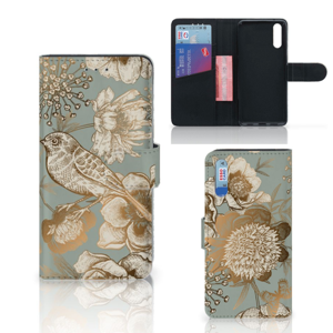 Hoesje voor Huawei P20 Vintage Bird Flowers