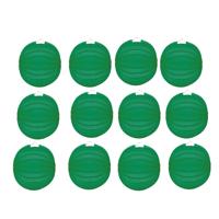 Party Lampion van papier - 12x - ronde vorm - groen - Dia 22 cm Party Lampion van papier - 12x - ronde vorm - groen - Dia 22 cm