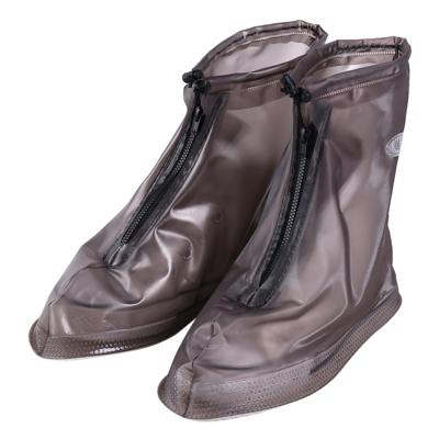 Mode PVC antislip-waterdichte dik-zolen Cover schoenmaat: XXL (koffie)