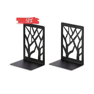 LIROdesign Boekensteun Zwart (set van 2 stuks)