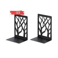 LIROdesign Boekensteun Zwart (set van 2 stuks)