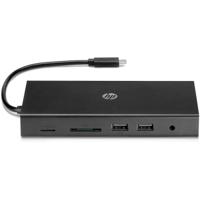HP Travel USB-C Multi-port Hub EURO USB Hub Zwart