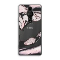 Roze stroom: Sony Xperia Pro-I Transparant Hoesje Roze stroom: Sony Xperia Pro-I Transparant Hoesje