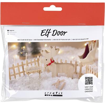Creativ Company Mini hobbyset kabouterdeur, rendieren, 1 doos