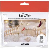 Creativ Company Mini hobbyset kabouterdeur, rendieren, 1 doos