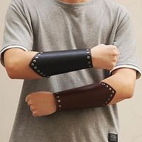 Punk Gothic Middeleeuws Renaissance Steampunk 17e eeuw Cosplay kostuum Wapens en Harnassen Gemaskerd Bal horlogebandje Arm bewakers Krijger Ridder Pest dokter Viking Kruisvaarder Walhalla Voor heren Lightinthebox