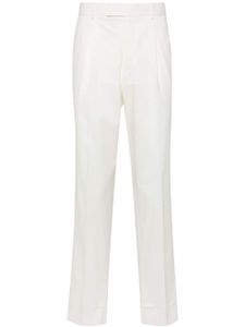 Zegna pantalon chino à taille mi-haute - Blanc