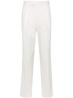 Zegna pantalon chino à taille mi-haute - Blanc