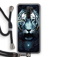Darkness Tiger: Xiaomi Redmi 9 Transparant Hoesje met koord