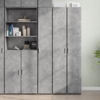 Hoge kast 30x42,5x185 cm bewerkt hout betongrijs
