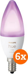 Philips Hue White and Color E14 6-Pack