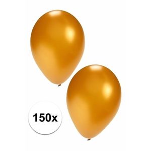 150x Gouden ballonnen